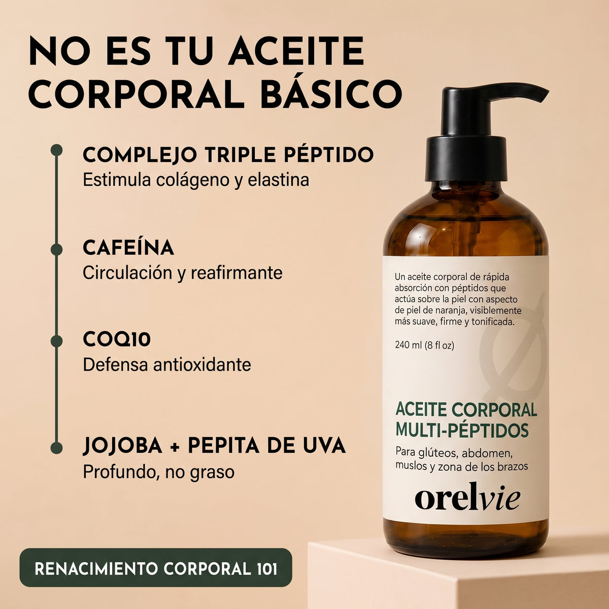 Aceite Corporal Multi-Péptido by Orelvie