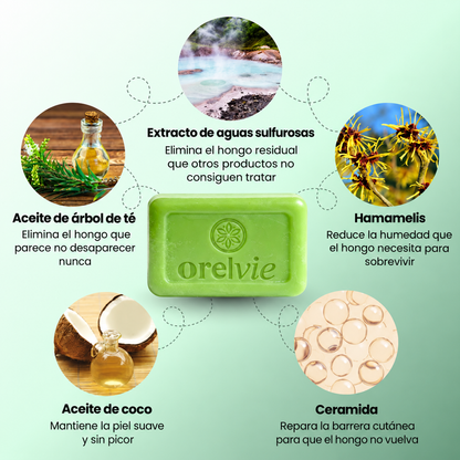 Orelvie- Jabón Antihongos