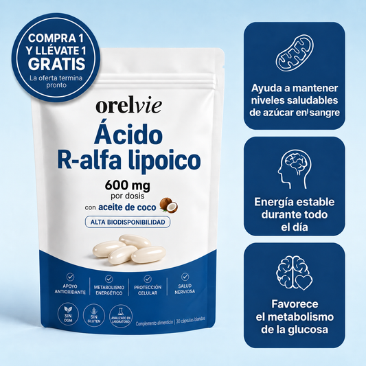 Ácido R - Alfa Lipoico by Orelvie