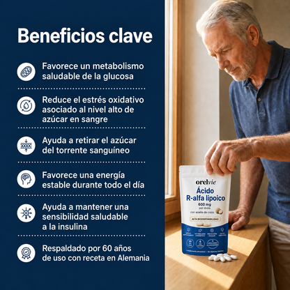 Ácido R - Alfa Lipoico by Orelvie