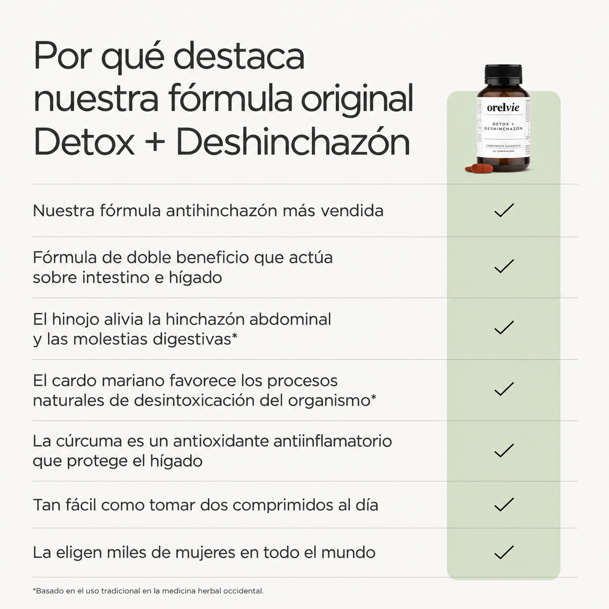 Fórmula Desintoxicante y Antihinchazón by Orelvie