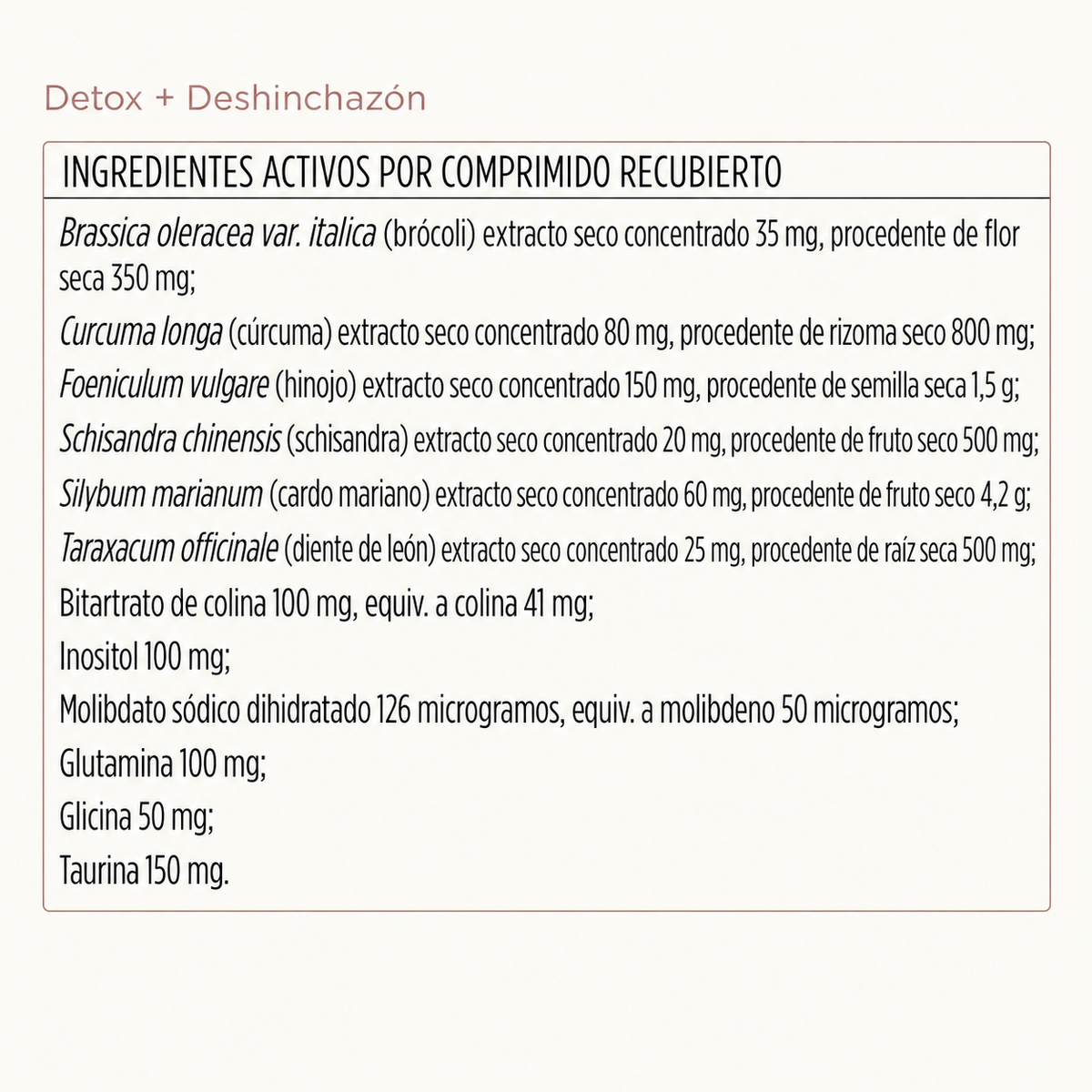 Fórmula Desintoxicante y Antihinchazón by Orelvie