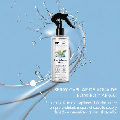 Spray Capilar de Romero y Agua de Arroz