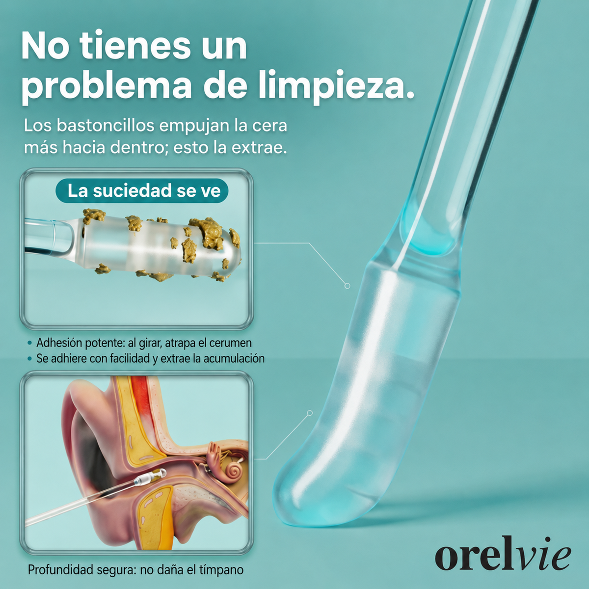 Limpiador de Oídos Reutilizable by Orelvie