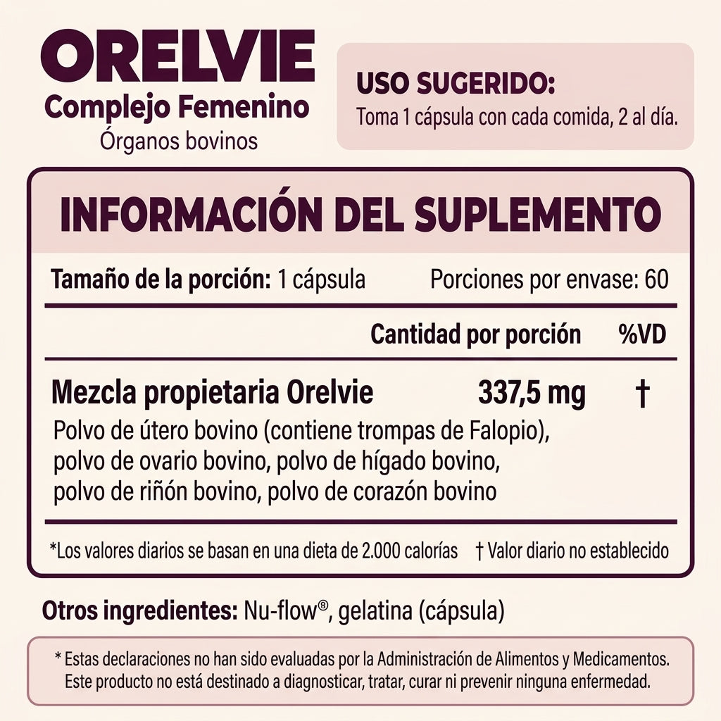 Suplemento Ancestral para Mujer - by Orelvie