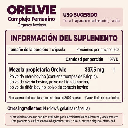 Suplemento Ancestral para Mujer - by Orelvie