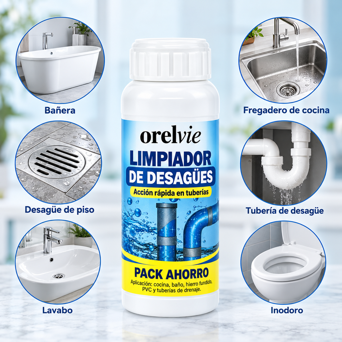 Orelvie™ - Desatascador De Tuberías