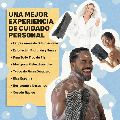 Toalla de ducha exfoliante y antibacteriana by ORELVIE™