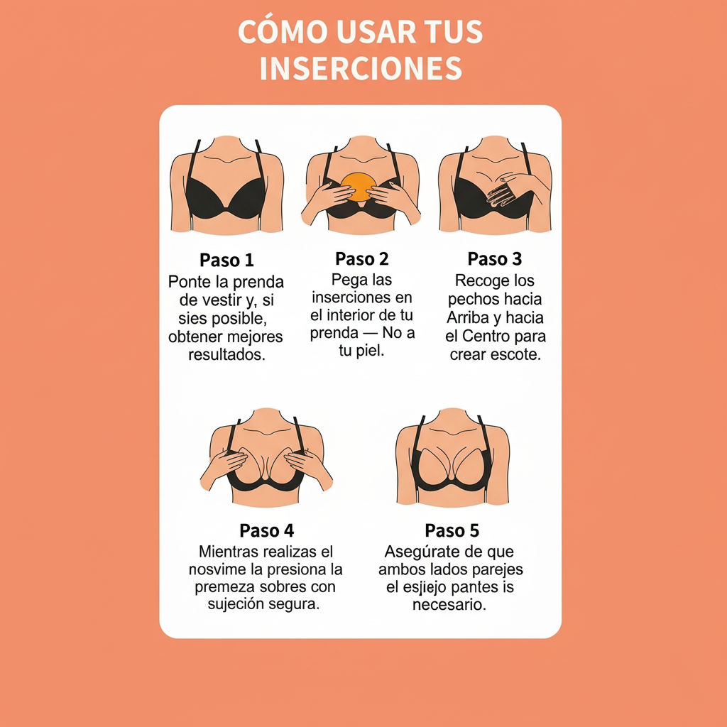 Inserciones Adhesivas BRA™: Realza + Modela