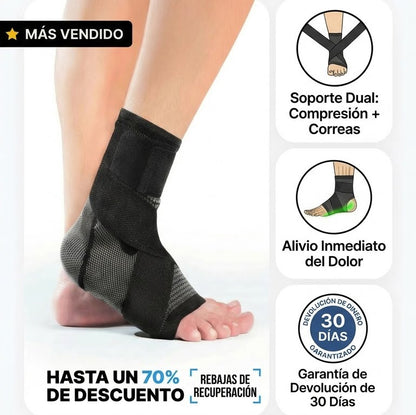 2x1 FootSleeves™: Soporte Multidireccional + Restauración Flujo Sanguíneo