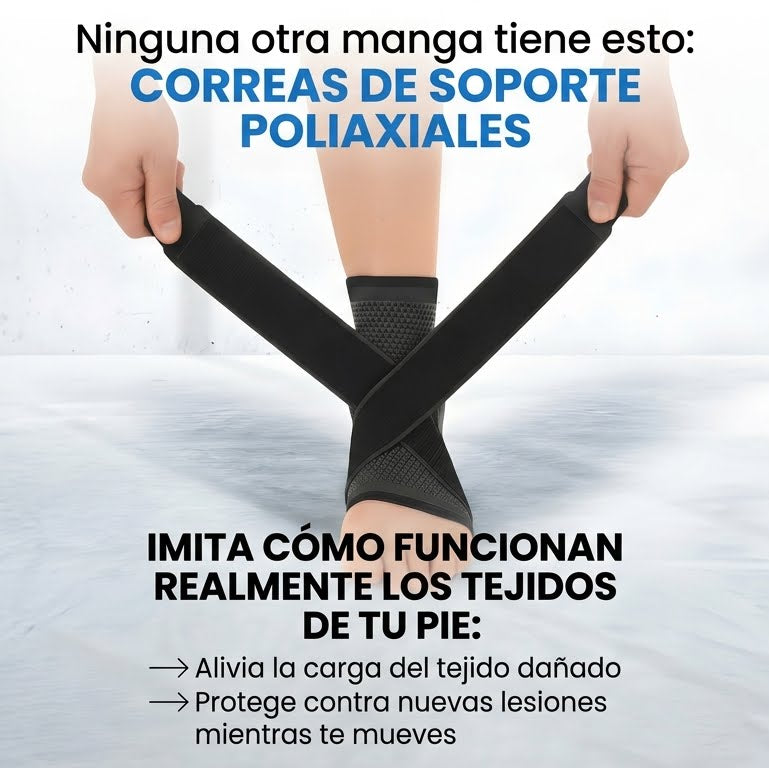 2x1 FootSleeves™: Soporte Multidireccional + Restauración Flujo Sanguíneo