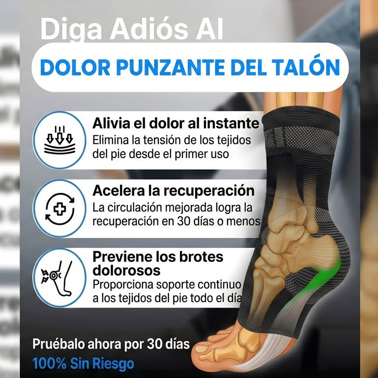 2x1 FootSleeves™: Soporte Multidireccional + Restauración Flujo Sanguíneo