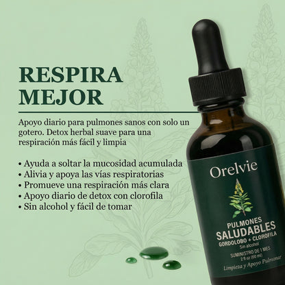 ORELVIE - Extracto de Gordolobo y Clorofila (Solución Definitiva Para Fumadores)