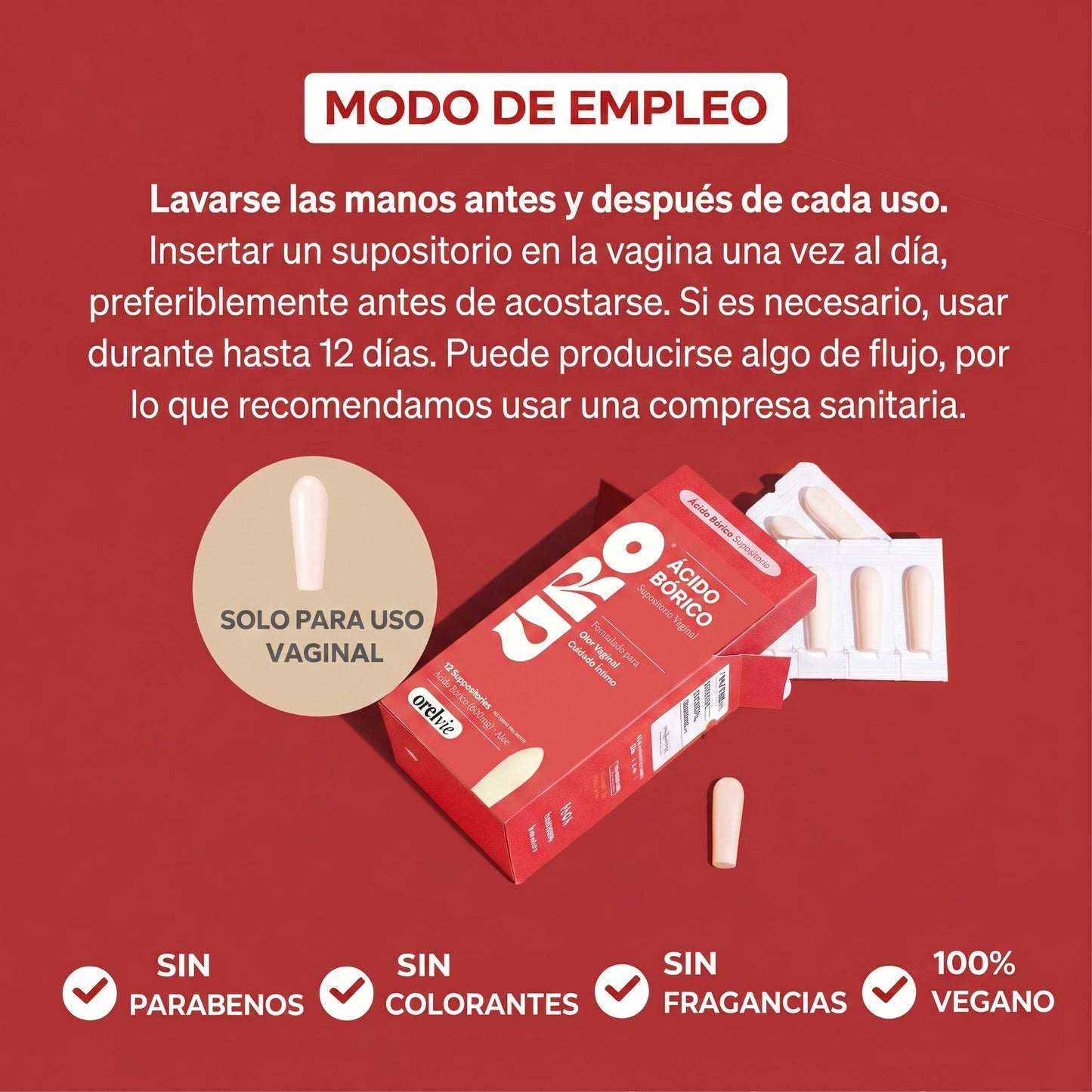 URO: Alivio rápido y efectivo para infecciones vaginales.