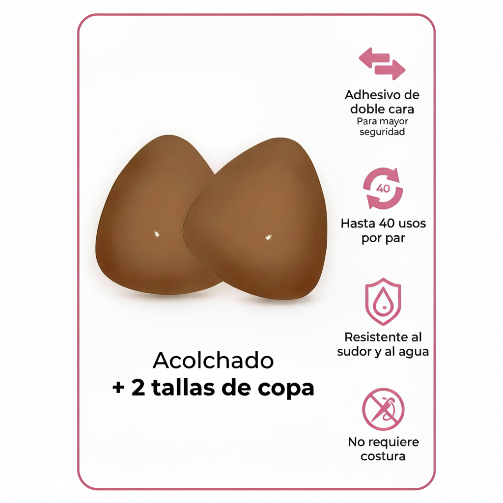 Inserciones Adhesivas BRA™: Realza + Modela