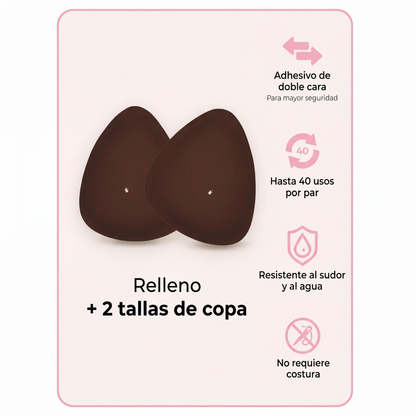 Inserciones Adhesivas BRA™: Realza + Modela