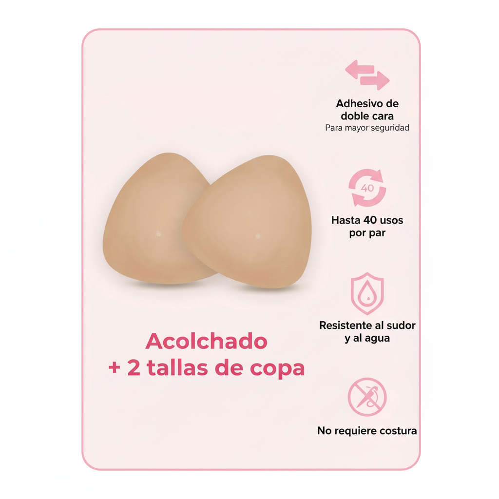 Inserciones Adhesivas BRA™: Realza + Modela