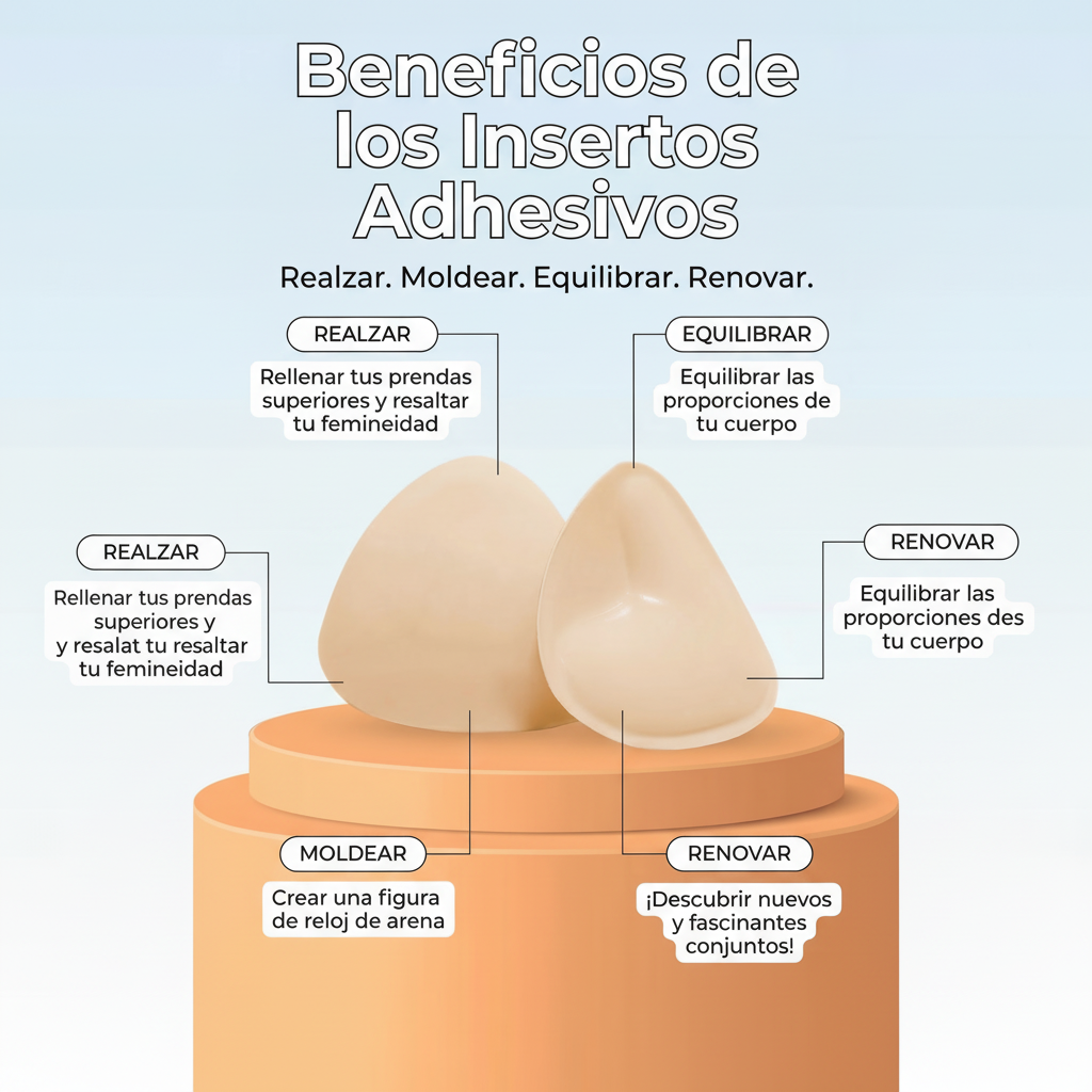 Inserciones Adhesivas BRA™: Realza + Modela