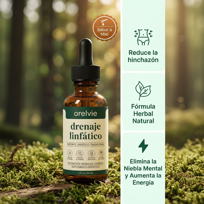 Orelvie Gotas de Drenaje Linfático - Detox Natural y Anti Hinchazón
